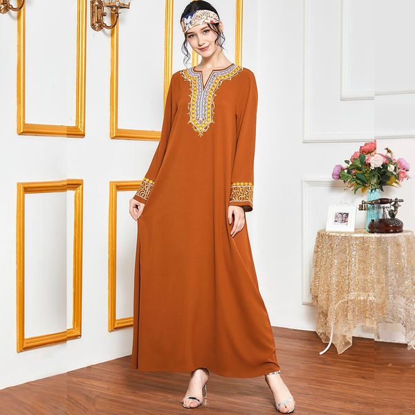ethnic embroidered long dress muslim tureky loose plus size maxi dresses full sleeve arabic isalmic clothes moroccan kaftan, Red
ethnic embroidered long dress muslim tureky loose plus size maxi dresses full sleeve arabic isalmic clothes moroccan kaftan, Red