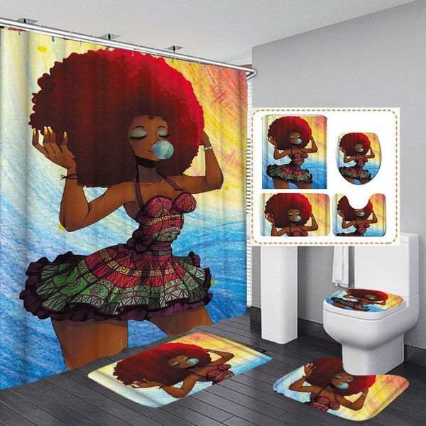 shower curtains african fashion girl printing waterproof curtain set toilet cover mat non slip rug bathroom carpet home decor
shower curtains african fashion girl printing waterproof curtain set toilet cover mat non slip rug bathroom carpet home decor