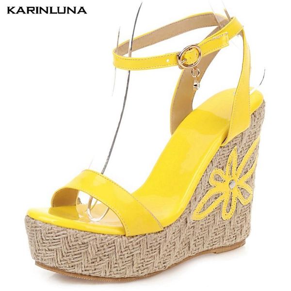 karin 2021 arrivals plus size 46 wedge high heels summer sandals woman shoes platform buckle strap concise women, Black
karin 2021 arrivals plus size 46 wedge high heels summer sandals woman shoes platform buckle strap concise women, Black