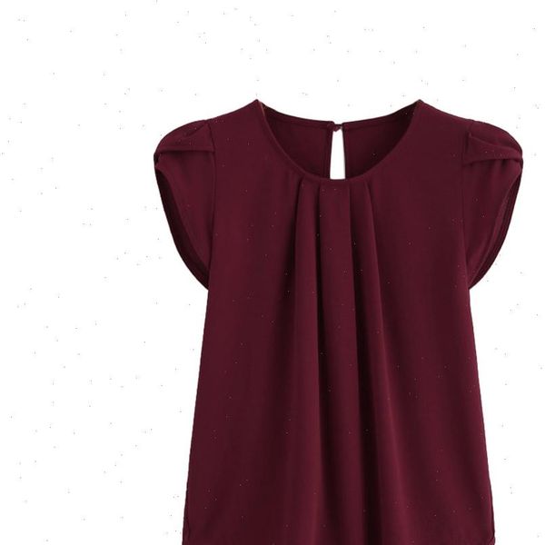 chiffon solid short sleeve office womens shirts summer work o neck keyhole back elegant shirt camisas mujer yj, White
chiffon solid short sleeve office womens shirts summer work o neck keyhole back elegant shirt camisas mujer yj, White