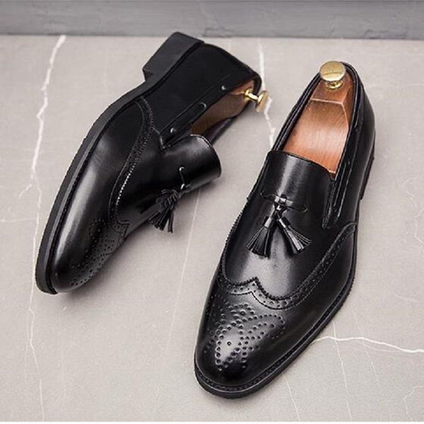 big size men brogue british oxford dress shoes male gentleman pu leather footwear flats tassel loafers 1a23, Black
big size men brogue british oxford dress shoes male gentleman pu leather footwear flats tassel loafers 1a23, Black