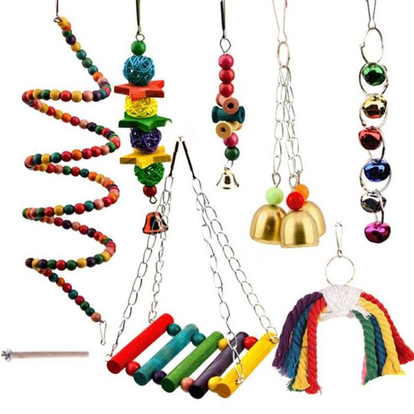 other bird supplies 10pcs pet toy set parrots toys accessories swing stand chewing bite parakeet cage
other bird supplies 10pcs pet toy set parrots toys accessories swing stand chewing bite parakeet cage
