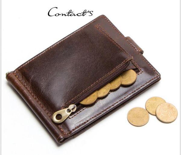 card holders 2021 european and american fashion cowhide dollar clip purse, Brown;gray
card holders 2021 european and american fashion cowhide dollar clip purse, Brown;gray