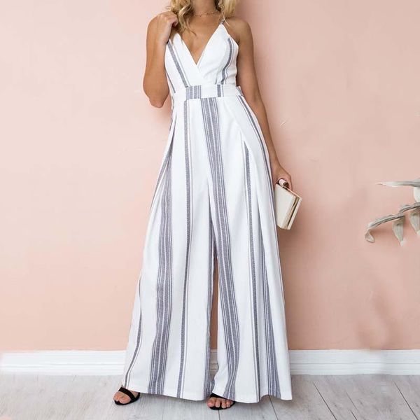 women's jumpsuits & rompers v neck print bodysuit women striped casual loose backless jumpsuit summer sleeveless overalls female, Black;white
women's jumpsuits & rompers v neck print bodysuit women striped casual loose backless jumpsuit summer sleeveless overalls female, Black;white