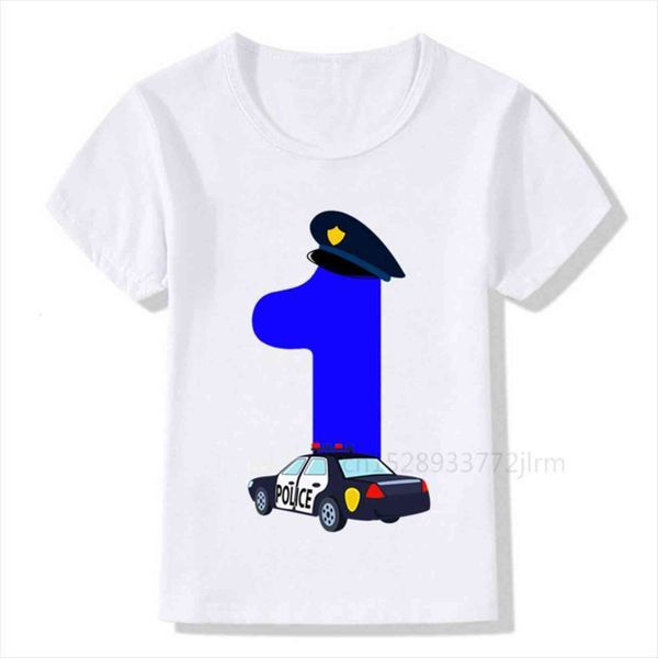 policeman 1 9 birthday number print t shirt children police car boy shirts amp girl funny present outfit, Blue
policeman 1 9 birthday number print t shirt children police car boy shirts amp girl funny present outfit, Blue