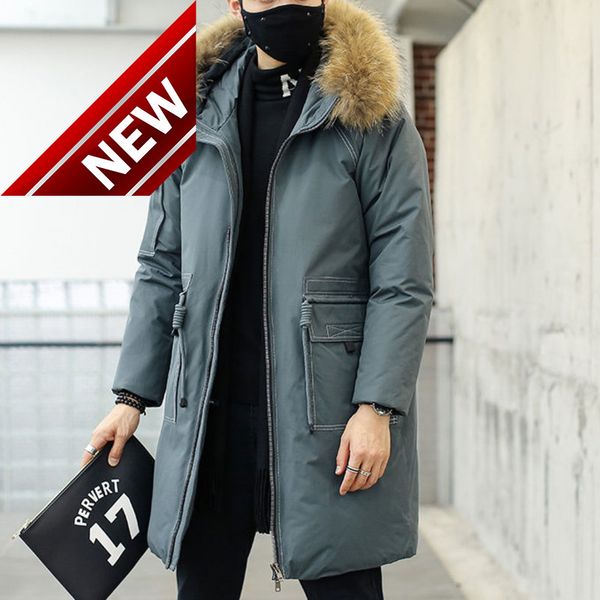 korean fashion fake fur collar hooded coat men warm 2021 new winter duck down jacket long clothing abrigo largo hombre, Black
korean fashion fake fur collar hooded coat men warm 2021 new winter duck down jacket long clothing abrigo largo hombre, Black