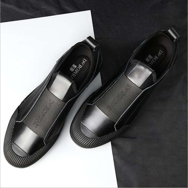 Casual shoes 6BOA Los nuevos hombres casuales cuero genuino vaca primavera y verano moda la calle tendencia guapo zapatos planos de 05OB, Black
Casual shoes 6BOA Los nuevos hombres casuales cuero genuino vaca primavera y verano moda la calle tendencia guapo zapatos planos de 05OB, Black