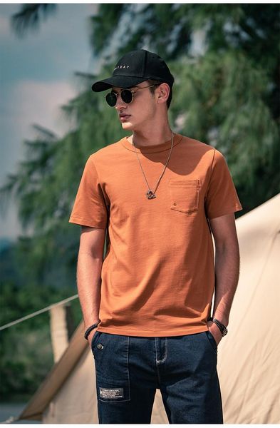 men's t-shirts 2692 summer 2021 european and american simple half-sleeved fashion brand pocket short-sleeved t-shirt, White;black
men's t-shirts 2692 summer 2021 european and american simple half-sleeved fashion brand pocket short-sleeved t-shirt, White;black