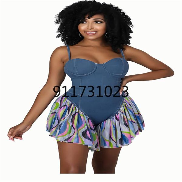 ethnic clothing wholesale items women bodysuit sleeveless denim chiffon patchwork casual short jumpsuit backless zipper design streetwear ro, Red
ethnic clothing wholesale items women bodysuit sleeveless denim chiffon patchwork casual short jumpsuit backless zipper design streetwear ro, Red