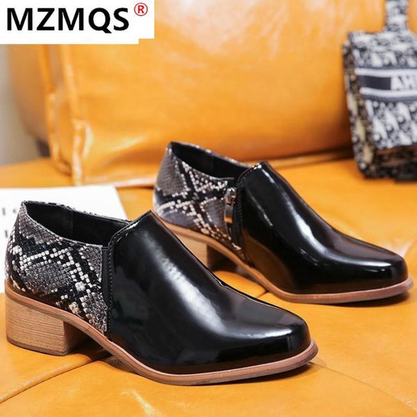 dress shoes summer style pu snake print low-heeled women heeled fashion pointed toe comfortable walking zipper, Black
dress shoes summer style pu snake print low-heeled women heeled fashion pointed toe comfortable walking zipper, Black