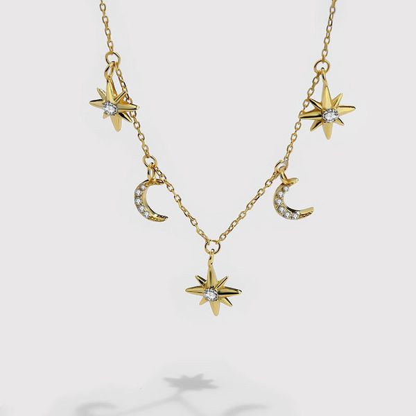 chains 925 silver ornament luxury ins wind niche fashion collarbone wearing gold star and moon necklace in stock
chains 925 silver ornament luxury ins wind niche fashion collarbone wearing gold star and moon necklace in stock