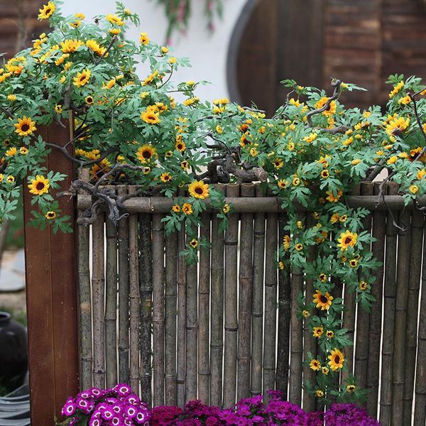 decorative flowers & wreaths artificial daisy vine flower wedding arch decoration sunflower false plant leaf ring diy family garden
decorative flowers & wreaths artificial daisy vine flower wedding arch decoration sunflower false plant leaf ring diy family garden