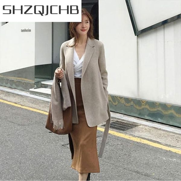 100% wool female coat jacket korean style women coats spring autumn women's clothing slim fashion manteau femme pph14 & blends, Black
100% wool female coat jacket korean style women coats spring autumn women's clothing slim fashion manteau femme pph14 & blends, Black