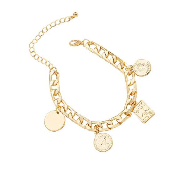 link, chain women vintage coin statue bracelet ladies ethnic jewellery, Black
link, chain women vintage coin statue bracelet ladies ethnic jewellery, Black