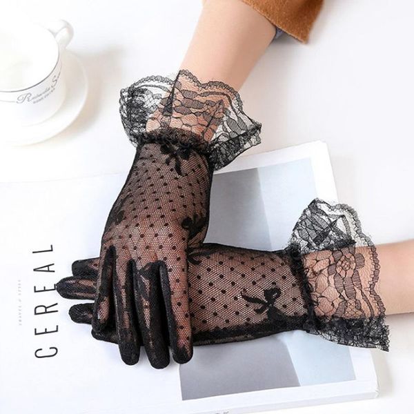 five fingers gloves 1 pair party driving women lady lace mittens accessories girl' flower side sunproof ritual glove, Blue;gray
five fingers gloves 1 pair party driving women lady lace mittens accessories girl' flower side sunproof ritual glove, Blue;gray