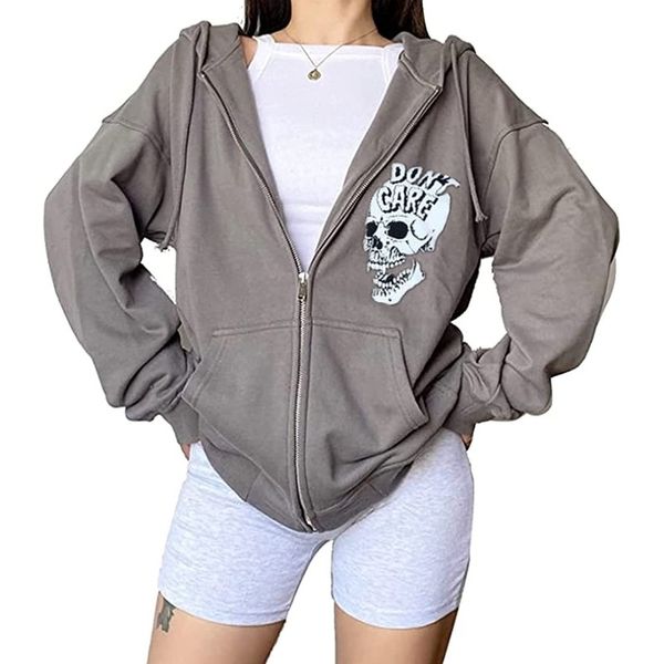 skull halloween ladies 3d printed zipper hooded sweater jacket sports autumn and winter regular jacket loose sports streetwear long sleeves, Black
skull halloween ladies 3d printed zipper hooded sweater jacket sports autumn and winter regular jacket loose sports streetwear long sleeves, Black
