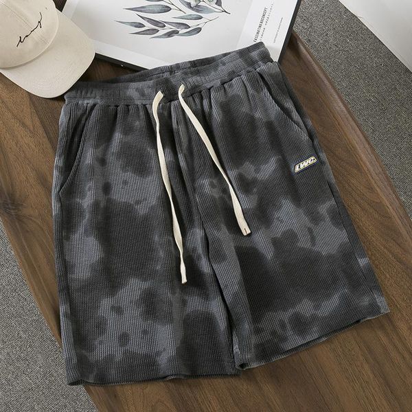 men's shorts mens camouflage elastic waist loose five-point pants lace up fashion trendy cotton breathable summer -40, White;black
men's shorts mens camouflage elastic waist loose five-point pants lace up fashion trendy cotton breathable summer -40, White;black