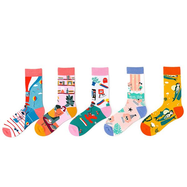 women's sorks hosiery fashion sos, middle tube street all cotton children's sos, Black;white
women's sorks hosiery fashion sos, middle tube street all cotton children's sos, Black;white