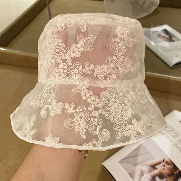 summer style embroidered mesh lace organza fisherman's net red same basin women's hat, Yellow
summer style embroidered mesh lace organza fisherman's net red same basin women's hat, Yellow