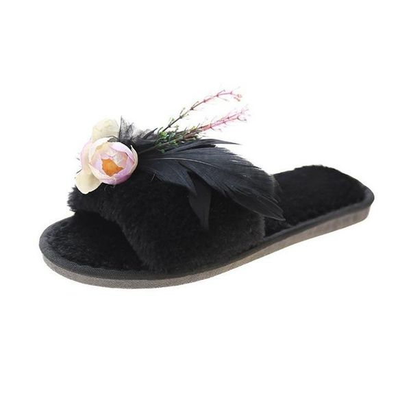 autumn winter women indoor slippers flower decoration suede home short plush comfortable outer wear fashion, Black
autumn winter women indoor slippers flower decoration suede home short plush comfortable outer wear fashion, Black