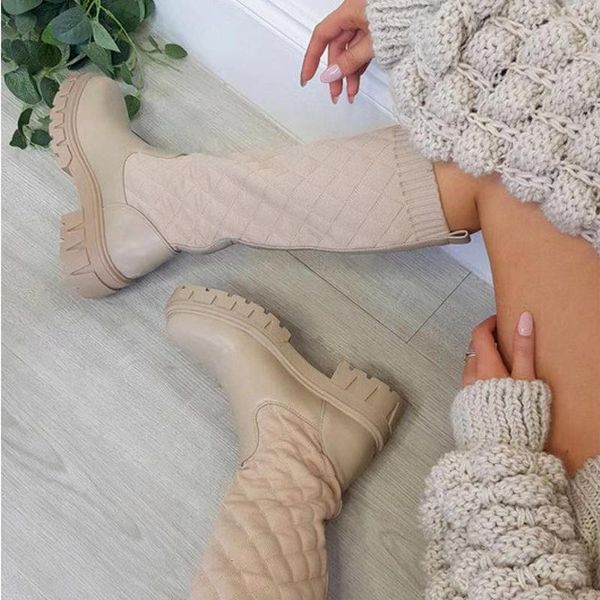 boots brand design female solid slip on knee high fashion platform chunky heels motorcycle women casual party shoes, Black
boots brand design female solid slip on knee high fashion platform chunky heels motorcycle women casual party shoes, Black