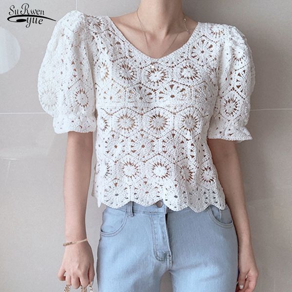 vintage summer women puff sleeve hollow out shirt female blusas mujer de moda retro perspective lace blouse 9591 210521, White
vintage summer women puff sleeve hollow out shirt female blusas mujer de moda retro perspective lace blouse 9591 210521, White