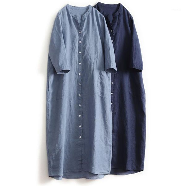 pure linen extended full cardigan shirt dress stand collar v-neck seven sleeve 2021 summer 0907 casual dresses, Black;gray
pure linen extended full cardigan shirt dress stand collar v-neck seven sleeve 2021 summer 0907 casual dresses, Black;gray