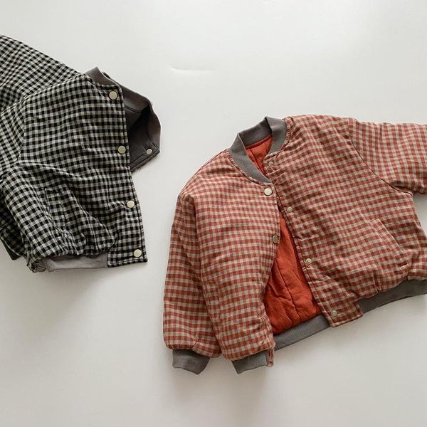 jackets 2021 korean girls boys plaid thicken coat winter cotton fashion kids jacket 1-7 years, Blue;gray
jackets 2021 korean girls boys plaid thicken coat winter cotton fashion kids jacket 1-7 years, Blue;gray