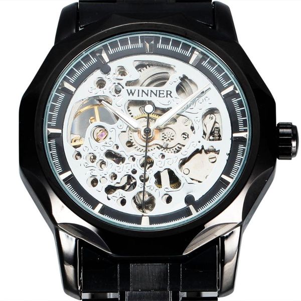 watch dress automatic mechanical watches men black case skeleton dial steel strap classic gift military wristwatch wristwatches, Slivery;brown
watch dress automatic mechanical watches men black case skeleton dial steel strap classic gift military wristwatch wristwatches, Slivery;brown