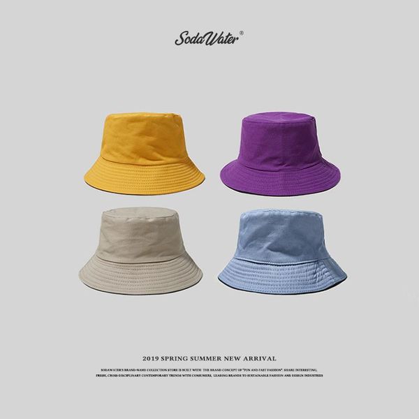 cloches soda water men streetwear japan style solid color bucket hats hip hop fashion fishermen hat 2021 summer sun 154ci2021, Blue;gray
cloches soda water men streetwear japan style solid color bucket hats hip hop fashion fishermen hat 2021 summer sun 154ci2021, Blue;gray