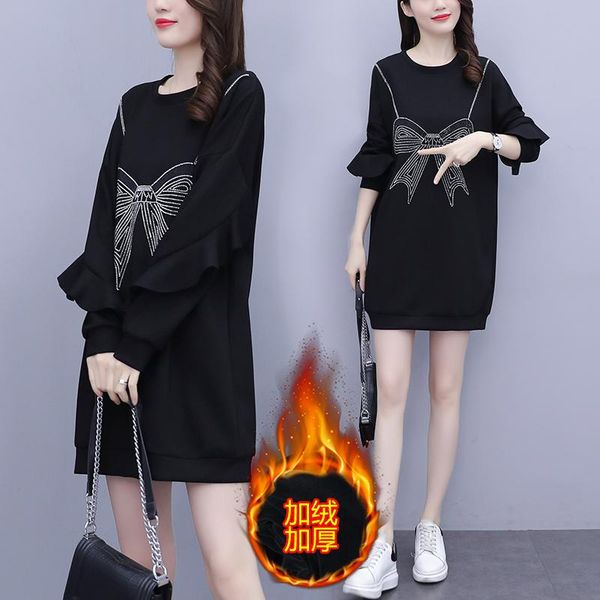 women thermal plus size l-5xl dress blouse blusa xxl xxxl 3xl xxxxl 4xl keep warm winter long sleeve t-shirt black clothes casual dresses, Black;gray
women thermal plus size l-5xl dress blouse blusa xxl xxxl 3xl xxxxl 4xl keep warm winter long sleeve t-shirt black clothes casual dresses, Black;gray