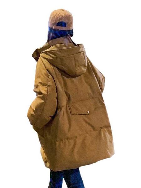 down cotton et female 2021 korean student bread loose thickened winter coat oversize tide, Black 
down cotton et female 2021 korean student bread loose thickened winter coat oversize tide, Black