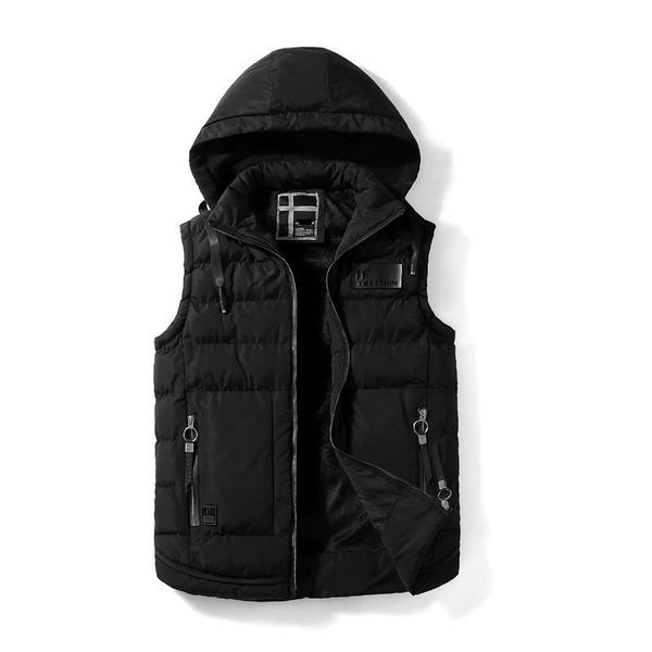hooded vest coats male 2021 fashion brand men vests outerwear men's casual sleeveless, Black;white
hooded vest coats male 2021 fashion brand men vests outerwear men's casual sleeveless, Black;white