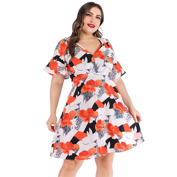dresses k3112021 new large v-neck printing lotus sleeve stitching dress for women, Black;gray
dresses k3112021 new large v-neck printing lotus sleeve stitching dress for women, Black;gray
