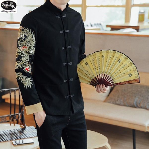 men's jackets 2021 autumn fashion chinese style dragon embroidered men homme jacket coat male, Black;brown
men's jackets 2021 autumn fashion chinese style dragon embroidered men homme jacket coat male, Black;brown