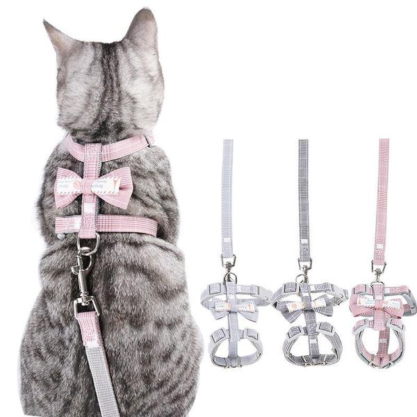 cat collars & leads cute bowknot adjustable harness and leash set pet harnesses for cats small dogs kitten pets accessories supplies
cat collars & leads cute bowknot adjustable harness and leash set pet harnesses for cats small dogs kitten pets accessories supplies