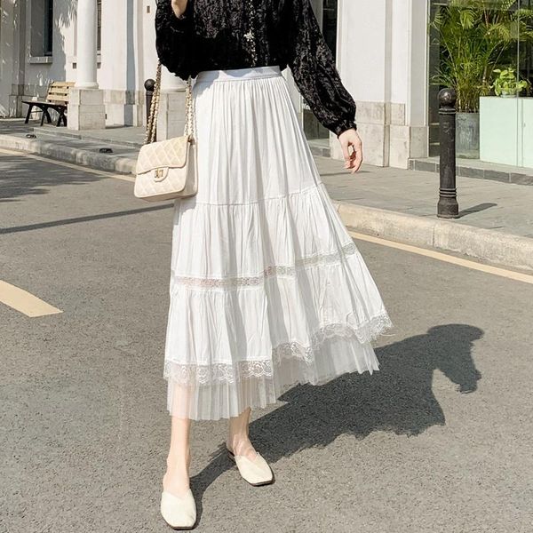 skirts limiguyue ummer women double sided lace mesh pleated skirt maxi high waist long tulle sweet saia k1213, Black
skirts limiguyue ummer women double sided lace mesh pleated skirt maxi high waist long tulle sweet saia k1213, Black