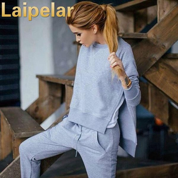 autumn tracksuit long sleeve slit solid sweatshirts casual suit women clothing 2 piece set +pants sporting female two dress, White
autumn tracksuit long sleeve slit solid sweatshirts casual suit women clothing 2 piece set +pants sporting female two dress, White