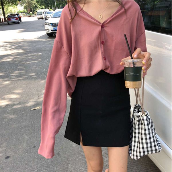 women's sweaters hoodies long sleeve t-shirt female spring and autumn korean ins fashionable elegant loose solid color cardigan western, White;black
women's sweaters hoodies long sleeve t-shirt female spring and autumn korean ins fashionable elegant loose solid color cardigan western, White;black