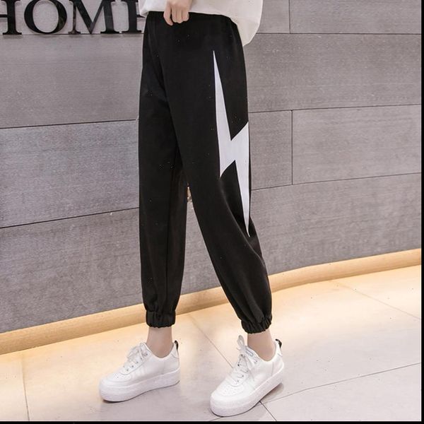 loose summer soft black women capri wide leg grey high waisted trousers, Black;white
loose summer soft black women capri wide leg grey high waisted trousers, Black;white