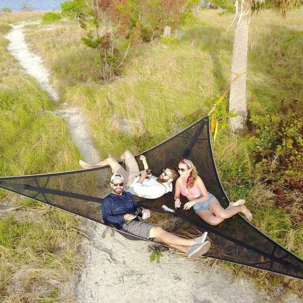 tents and shelters multi-person hammock- patented 3 point design portable hammock multi-functional triangle aerial mat for convenient campin
tents and shelters multi-person hammock- patented 3 point design portable hammock multi-functional triangle aerial mat for convenient campin