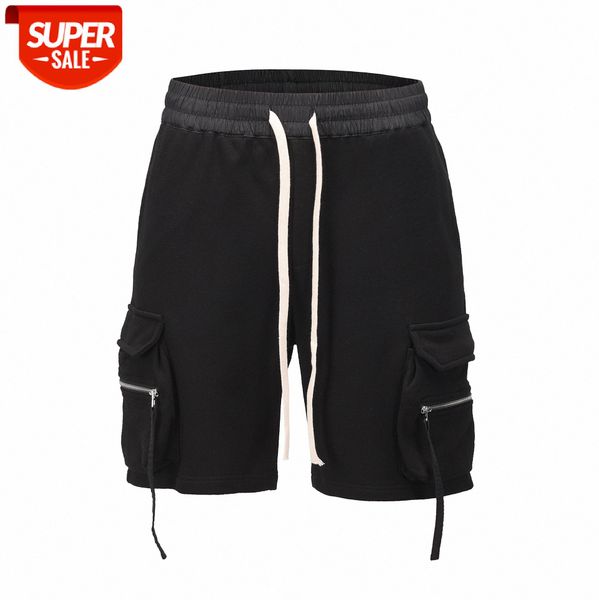 street kanye shorts ro style multi-pocket zipper streamer harem pants loose overalls five-point #ee6u, Black
street kanye shorts ro style multi-pocket zipper streamer harem pants loose overalls five-point #ee6u, Black