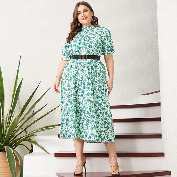 casual dresses 2021 summer midi dress women green floral print holiday latern short sleeve belted buttons sweet 3xl 4xl, Black;gray
casual dresses 2021 summer midi dress women green floral print holiday latern short sleeve belted buttons sweet 3xl 4xl, Black;gray