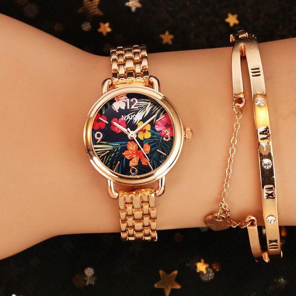 wristwatches fashion women ladies rose gold small alloy metal flower printing watches wholesale leisure casual female gift quartz, Slivery;brown
wristwatches fashion women ladies rose gold small alloy metal flower printing watches wholesale leisure casual female gift quartz, Slivery;brown
