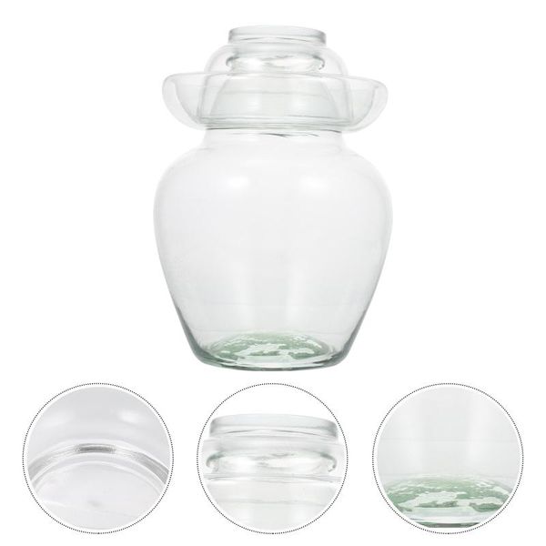 storage bottles & jars 1pc visible glass pickle jar household large capacity food sealed can (transparent)
storage bottles & jars 1pc visible glass pickle jar household large capacity food sealed can (transparent)