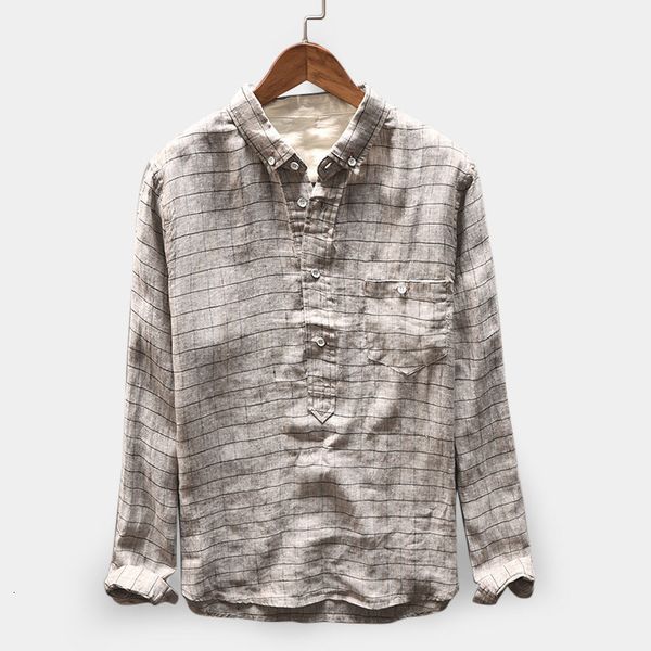 men's casual shirts european and american plaid stand-up collar long-sleeved single-breasted f95006 oudr, White;black
men's casual shirts european and american plaid stand-up collar long-sleeved single-breasted f95006 oudr, White;black