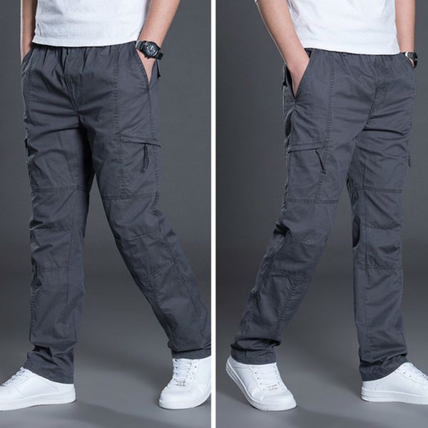 men's pants military cargo plus size cotton trousers straight-fitting casual baggy multi-pockets streetwear 6p82, Black
men's pants military cargo plus size cotton trousers straight-fitting casual baggy multi-pockets streetwear 6p82, Black