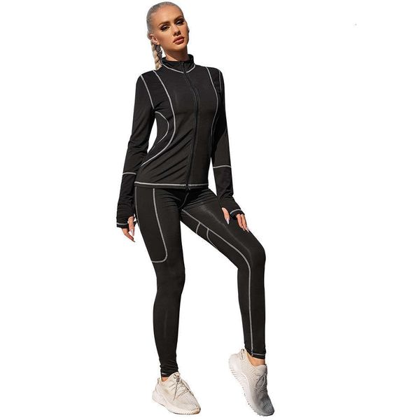 women's tracksuits tracksuitsfitness running training long sleeve zipper coat net red tight yoga suit x1he, Gray
women's tracksuits tracksuitsfitness running training long sleeve zipper coat net red tight yoga suit x1he, Gray