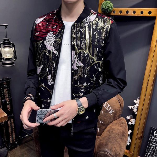 men's jackets gzdeerax stand collar mens luxury gold thread jacquard zipper and coats fashion slim fit man, Black;brown
men's jackets gzdeerax stand collar mens luxury gold thread jacquard zipper and coats fashion slim fit man, Black;brown