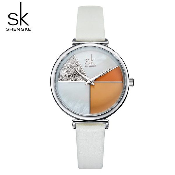 wristwatches shengke 2021 ladies watch personality dial elegant leather watchband creative quartz women christmas gifts sk reloj, Slivery;brown
wristwatches shengke 2021 ladies watch personality dial elegant leather watchband creative quartz women christmas gifts sk reloj, Slivery;brown